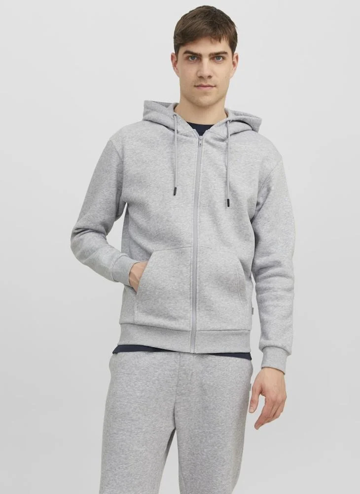 Casual Logo Zip Hoodie